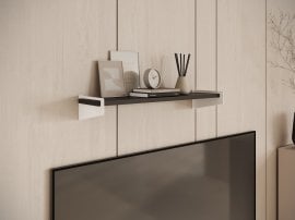 Polica Ivi - bela/črna