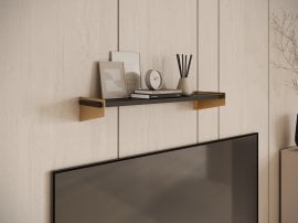 Polica Ivi - zlata/črna