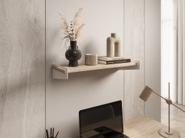 Polica Ovo - bela/sonoma hrast