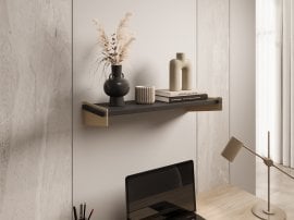 Polica Ovo - zlata/črna