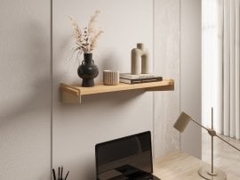 Polica Ovo - zlata/lancelot hrast