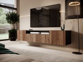 Stenska RTV komoda Miro - črna/katania