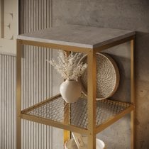 ADRK - Regal Reli - zlati/beton