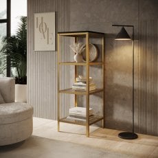 Regal Reli - zlati/črn