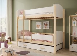 Pograd Jori z ograjico - 80x180 cm - bel/bor