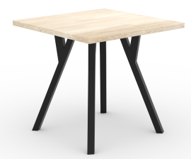 Jedilna miza Rodos 84 - sonoma hrast, črne noge