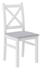 Jedilni stol Chris - bel/siv