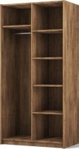 ADRK - Garderobna omara Bregma II 100 cm - artisan hrast/zlati ročaji