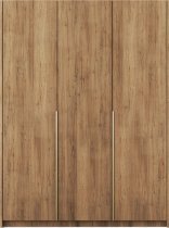 ADRK - Garderobna omara Bregma III 150 cm - artisan hrast/zlati ročaji