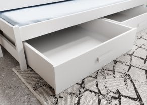 ADRK - Otroška postelja z dodatnim ležiščem Olen - 80x180 - bela