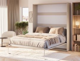 Krevet u ormaru Vivario 160x200 cm - kašmir