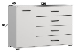ADRK - Komoda 120 Frazio - črna
