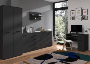 ADRK - Garderobna omara Frazio - črna
