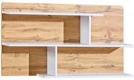 Stenska polica Arca AR12 - bela/hrast 