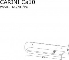 Polica Carini CA10