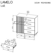 Dolmar - Komoda Lamelo LA5