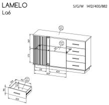 Dolmar - Komoda velika Lamelo LA6