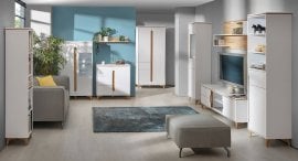 Dnevna soba Gappa - bela - 1 sestav