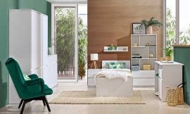 Mladinska soba Arca - bela - 2 sestav