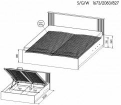 Dolmar - Dvižna postelja Lamelo LA26 - 160x200 cm