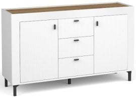 Komoda Mossa MO6 - viski hrast/bela