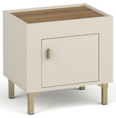 Nočna omarica Mossa MO11 - viski hrast/kašmir