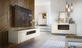 Dnevna soba Mossa - viski hrast/kašmir - 3 sestav