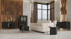 Dnevna soba Zante - črna - 3 sestav