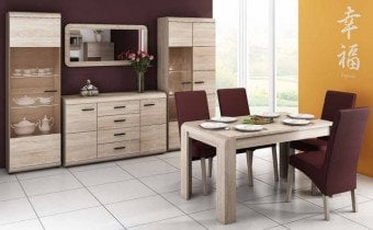 Laski meble - Komoda Link J 140 2D4S - sonoma hrast