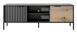 TV komoda Rave - Črna/Artisan