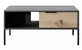 Klubska miza Rave - Črna/Artisan