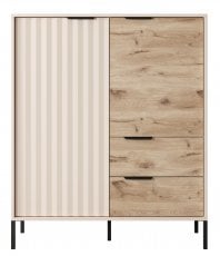 Komoda Rave visoka - Bež/Wiking