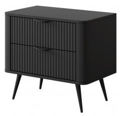 Nočna omarica Lante 2S/ G - črna