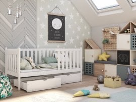 Otroška postelja Alicja - 80x160 cm - bela