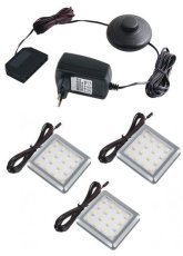 LED točka 3pkt za garderobna omara Baltic