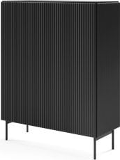 Visoka komoda Muti A - črna