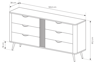 Laski meble - Komoda Veris C
