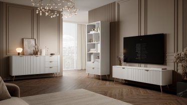 Laski meble - Komoda Lante C - bela