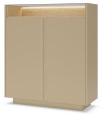 Visoka komoda Hiro - kakav/hrast