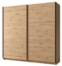 Garderobna omara z drsnimi vrati Arsen II 10 - hrast artisan