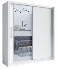 Garderobna omara z drsnimi vrati Baku 10 - bela