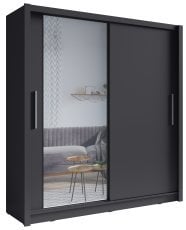 Garderobna omara z drsnimi vrati Baku 10 - grafit