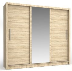 Garderobna omara z drsnimi vrati Baku 13 - hrast sonoma