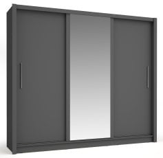 Garderobna omara z drsnimi vrati Baku 13 - grafit