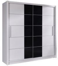 Garderobna omara z drsnimi vrati Bari XII - alpsko bela