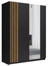 Garderobna omara z drsnimi vrati Bayadero 10 III - črna