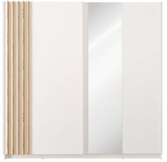 Garderobna omara z drsnimi vrati Bayadero 12 III - bela