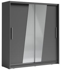 Garderobna omara z drsnimi vrati Bergamo III - grafit