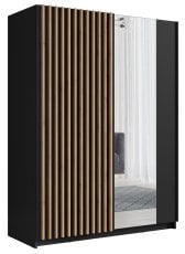 Garderobna omara z drsnimi vrati Dalia III 10 - črna