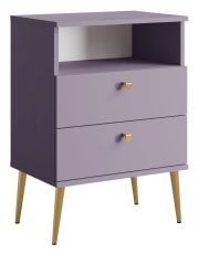 Komplet dveh nočnih omaric High 22 - sliva